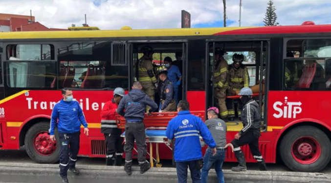 Accidente de autobuses de TransMilenio en Colombia deja 40 heridos