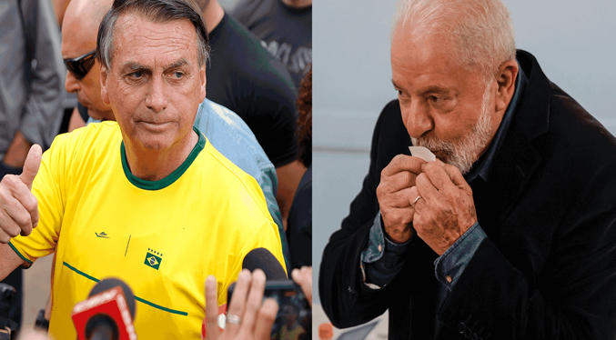 Con 70 % escrutado Lula supera por la mínima a Bolsonaro