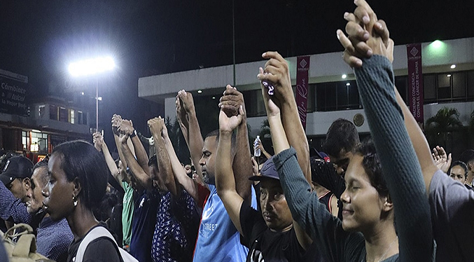 Migrantes venezolanos solicitan a México que los deportes a su país