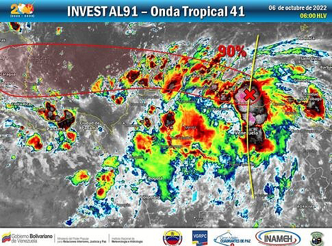 Onda 41 podría convertirse en depresión tropical antes de ser ciclón