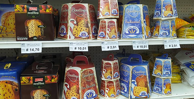 El panettone reaparece en anaqueles venezolanos con variedad de precios