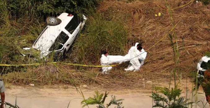 Dos migrantes muertos y siete heridos por accidente en frontera sur de México