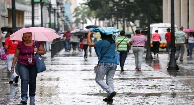 Inameh pronostica abundante nubosidad con lluvias en gran parte del país
