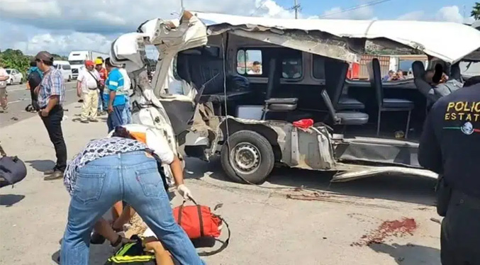 Eran venezolanos los dos migrantes muertos en choque en frontera sur de México (+fotos)