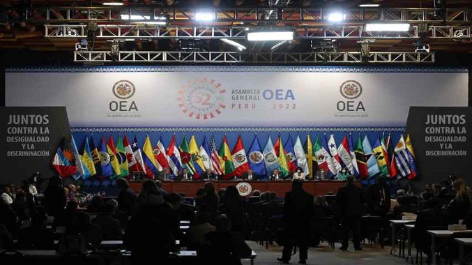 OEA respalda la «paz total» de Colombia en su LII Asamblea