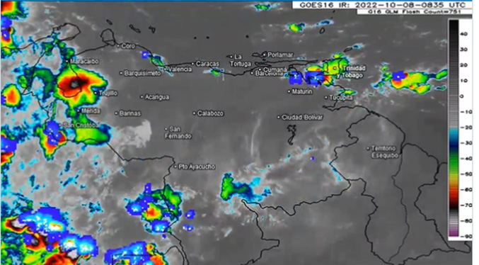 Inameh pronostica lluvias dispersas en Zulia y otros nueve estados