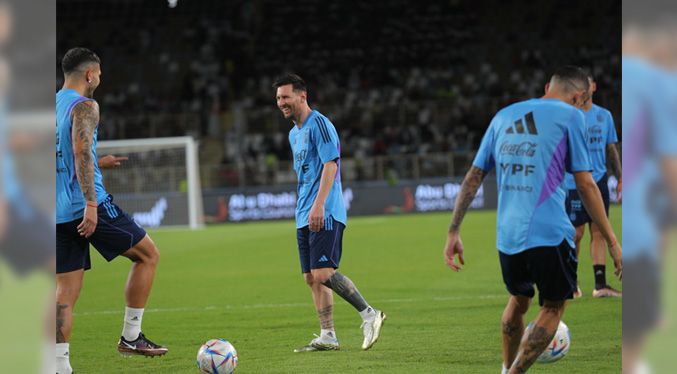 La Argentina de Messi enfrenta a Emiratos en el último ensayo previo al Mundial