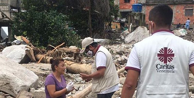Cáritas distribuye 175 toneladas de ayuda humanitaria a los afectados por lluvias en el país