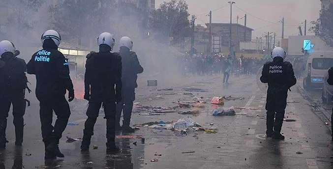 Disturbios en Bruselas tras el partido del Mundial Bélgica-Marruecos