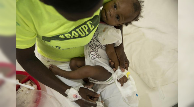 Brote de cólera azota Haití; 40 % de los casos son en niños