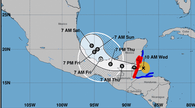 «Lisa» se convierte en huracán y «Martin» podría serlo también en las próximas horas