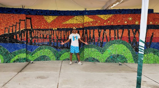 Entra en la etapa final elaboración del mural en honor a La Chinita (Fotos+Video)