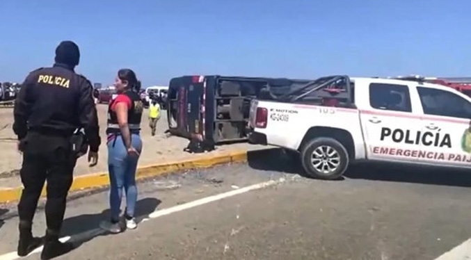 Al menos 12 fallecidos deja accidente de bus en carretera de Perú