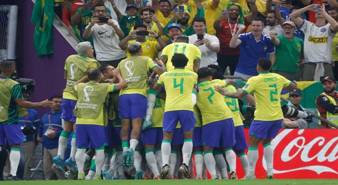 Catar 2022: Brasil domina 2-0 a Serbia de la mano de Richarlison