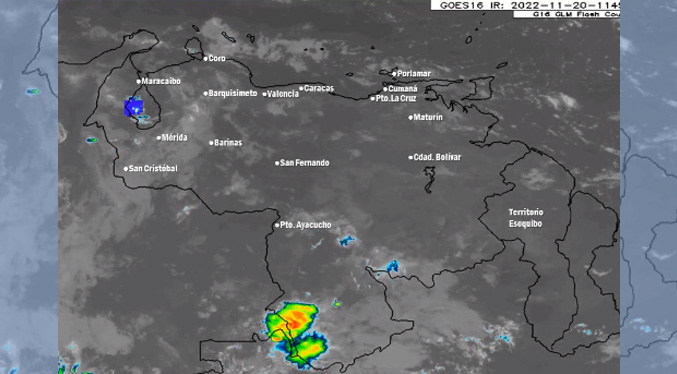 Inameh prevé lluvias para el Sur del Lago de Maracaibo y Táchira