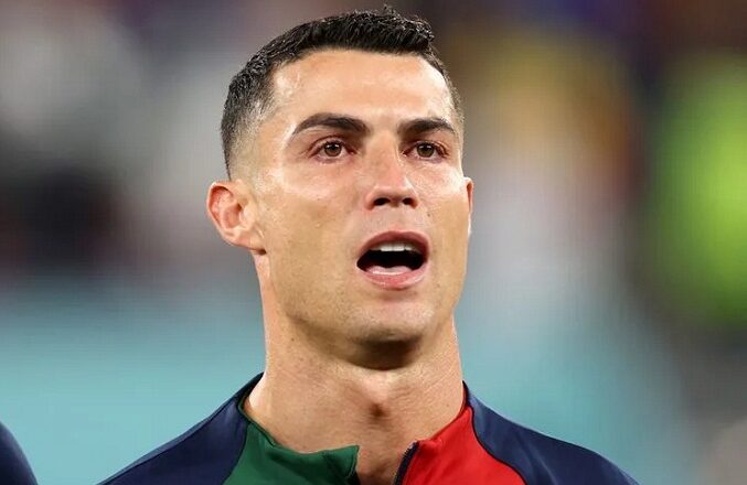 Emocionado: El llanto de Cristiano Ronaldo antes del partido contra Ghana en Catar