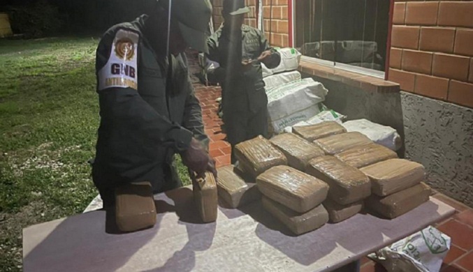 Transportaba marihuana en un cilindro de gas y la GNB lo captura