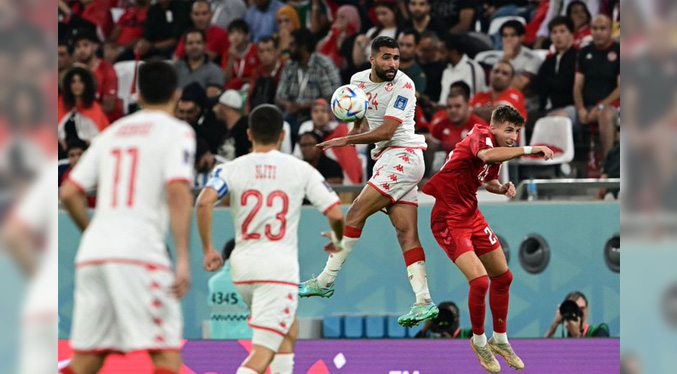 Túnez frena a Dinamarca, que empatan goles en el Mundial