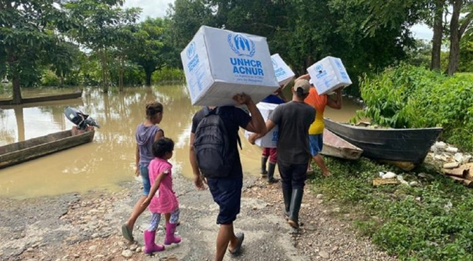 Más de 30 mil personas afectadas por las lluvias en Venezuela ha apoyado la ONU este año