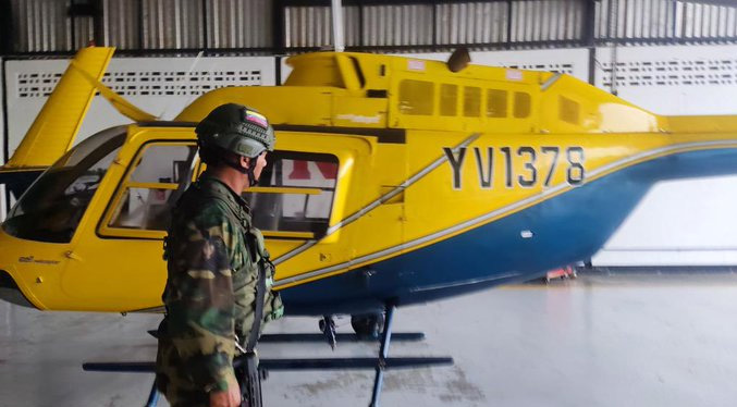 Incautan cinco helicópteros a la banda instalada en minas de Tumeremo