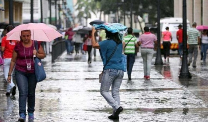 Inameh: Este jueves se esperan lluvias en gran parte del país