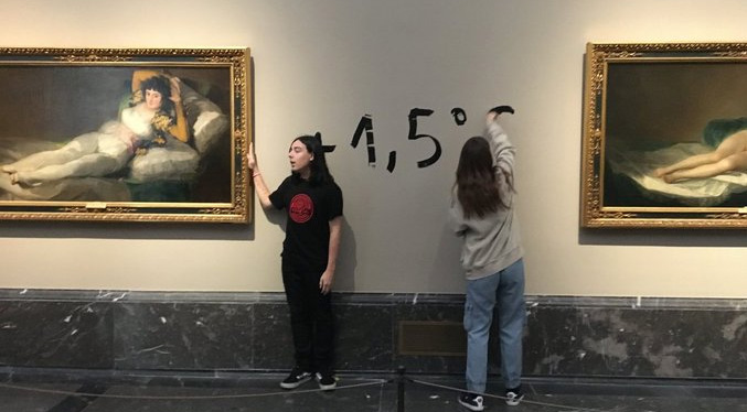 Los museos tildan de «vandalismo» actos reivindicativos contra obras de arte