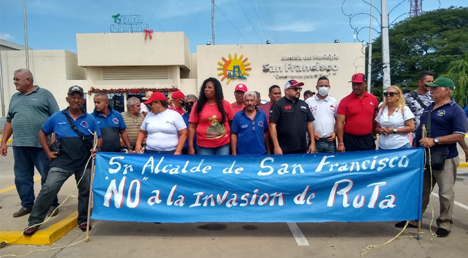 Transportistas de La Polar denuncian invasión de ruta por parte de la Alcaldía de San Francisco