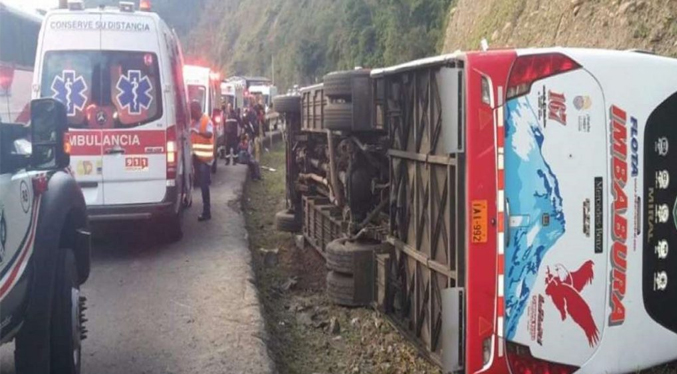 Diez heridos por accidente de tráfico en la capital ecuatoriana