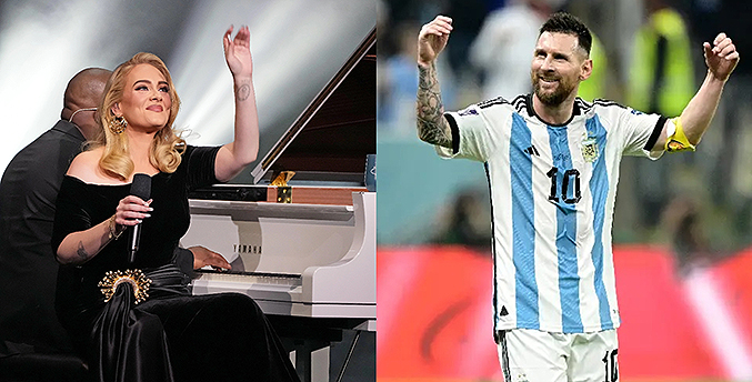 Adele confiesa su admiración por Messi