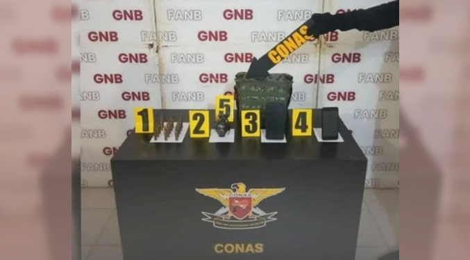 GNB aprehende a tres hombres con municiones y una granada