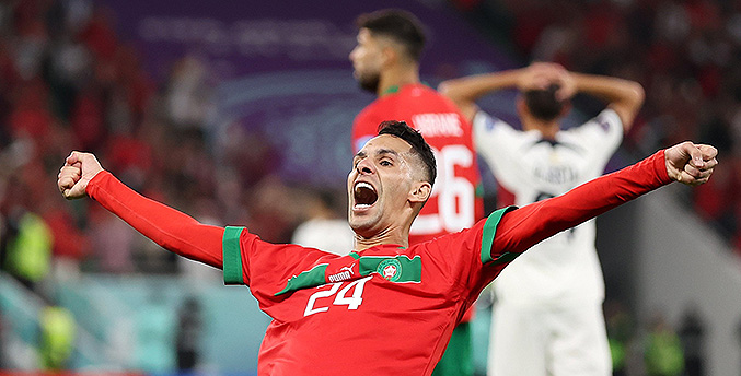 Marruecos supera a Portugal y CR7 se va del Mundial