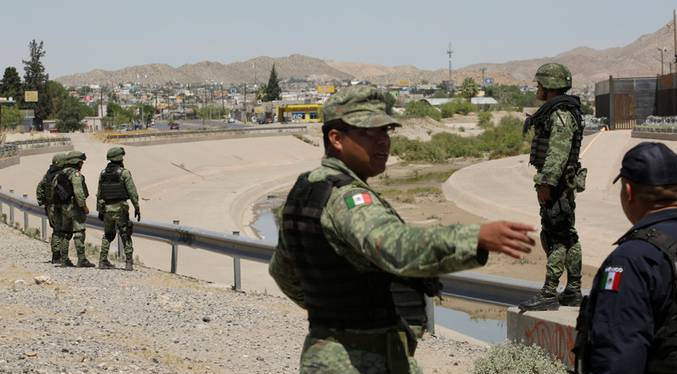 Presencia militar en la frontera entre México con EEUU limitan acceso de migrantes