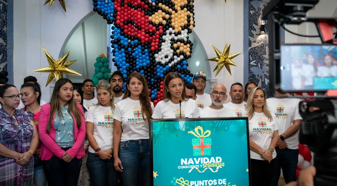 Primera Dama de Maracaibo inicia campaña Navidad Consciente y Solidaria para recolectar juguetes