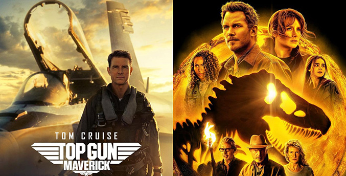 Top Gun: Maverick y Jurassic World arrasaron en las taquillas en 2022