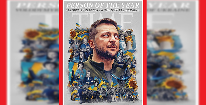 Zelensky es nombrado personalidad del 2022 por la revista Time