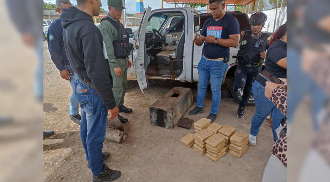 Tres detenidos por transportar 32 panelas de marihuana en Monagas