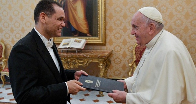 El Papa recibe al nuevo embajador de Venezuela en la Santa Sede