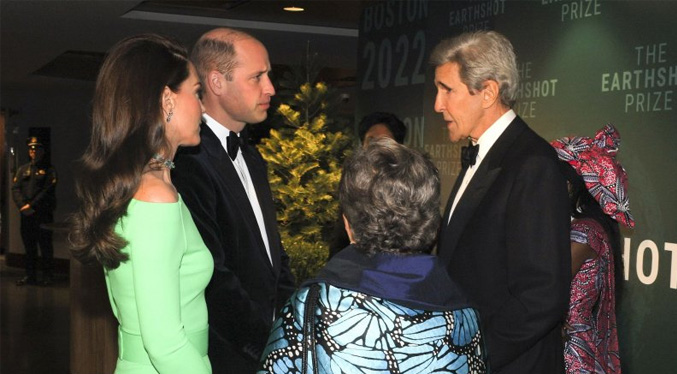 El príncipe Guillermo y Kate Middleton entregan los premios Earthshot en Boston