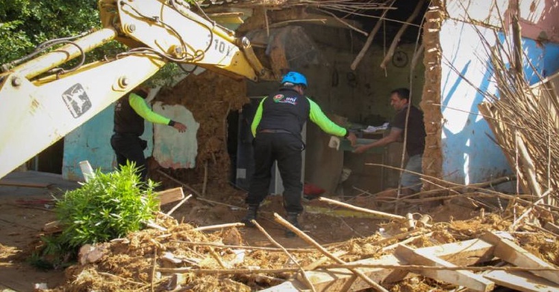 Dos viviendas colapsan por recientes aguaceros en Margarita