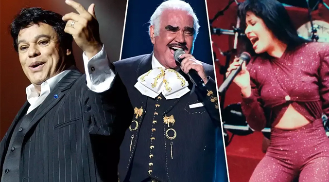 Vicente Fernández, Selena, Celia Cruz y Juan Gabriel entre los 200 mejores cantantes de la historia