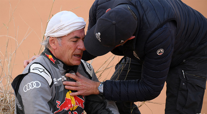 Sainz abandona Rally Dakar y es trasladado al hospital (Video)