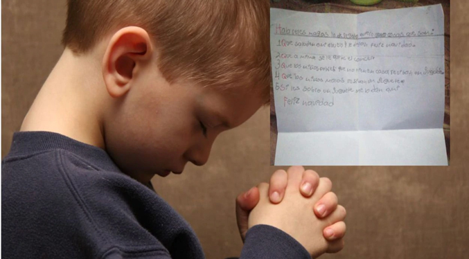 Carta de un niño con Síndrome de Down a los Reyes Magos: Curen a mi mamá