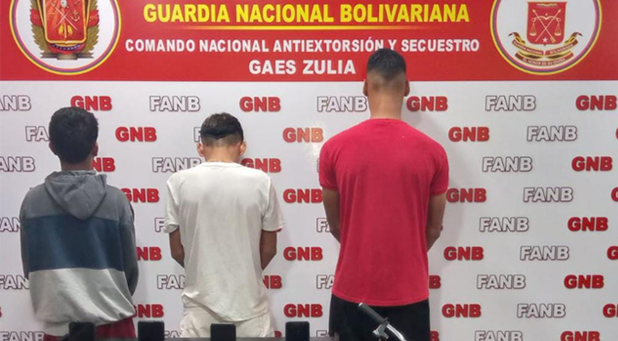 Capturan a tres extorsionadores en Maracaibo