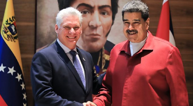 Presidente de Cuba llega a Venezuela