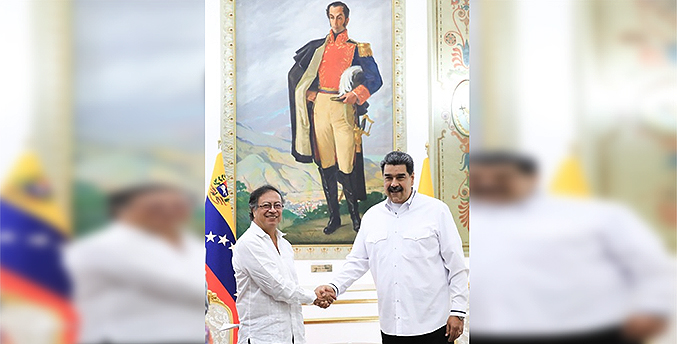 Maduro recibe a Gustavo Petro en su segunda visita a Caracas