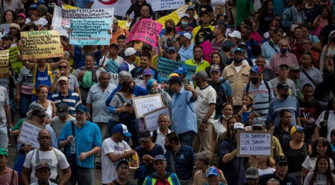 Miles de trabajadores públicos protestaron nuevamente este 23-E en varias ciudades de Venezuela