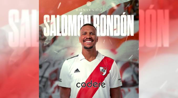 River Plate hace oficial llegada de Salomón Rondón