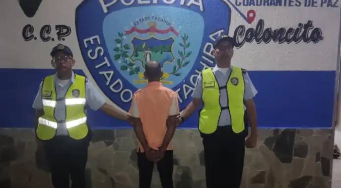 Preso por violar y embarazar a su nieta de 14 años edad en Táchira