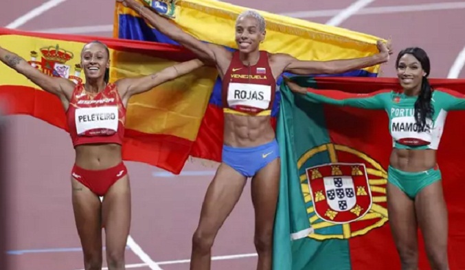 La portuguesa Mamona y la estadounidense Franklin se medirán en competencia de triple salto en Madrid