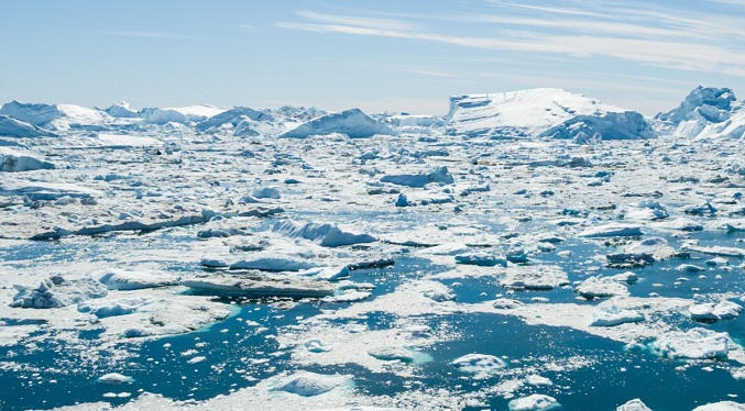Hielo de Groenlandia alcanza la temperatura más cálida en mil años